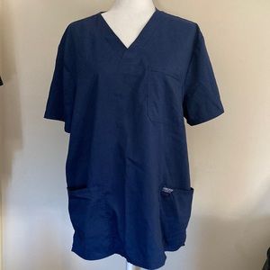 Cherokee navy blue scrub shirt